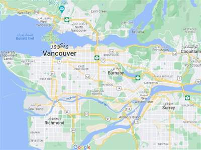 آشنایی با نقشه شهر ونکوور کانادا