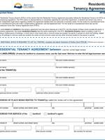 BC residential tenancy standard form